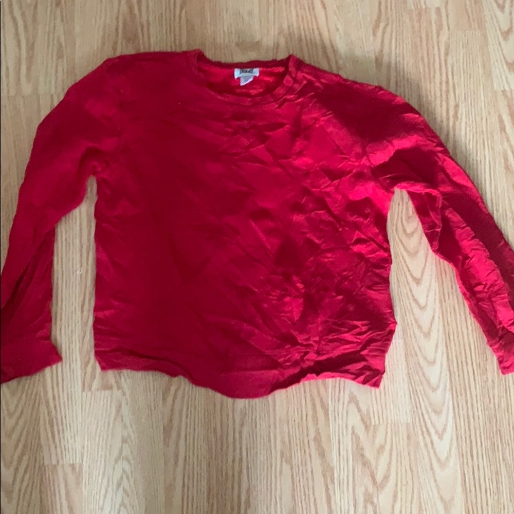 red crewneck